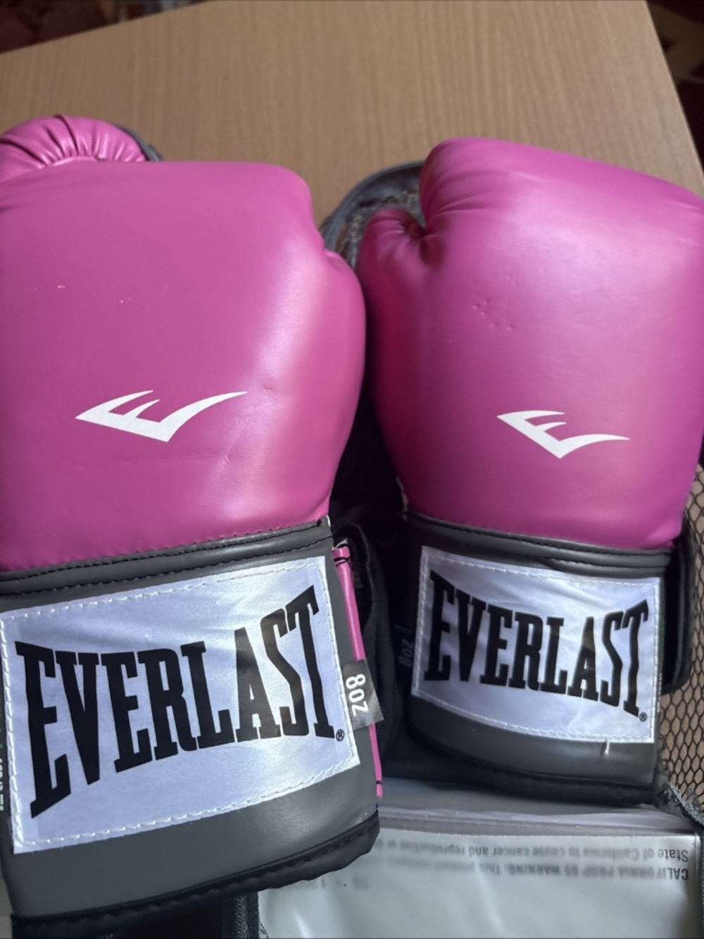 Everlast Pro Style Training Boxing Gloves Pink 8oz Youth Women + Wraps